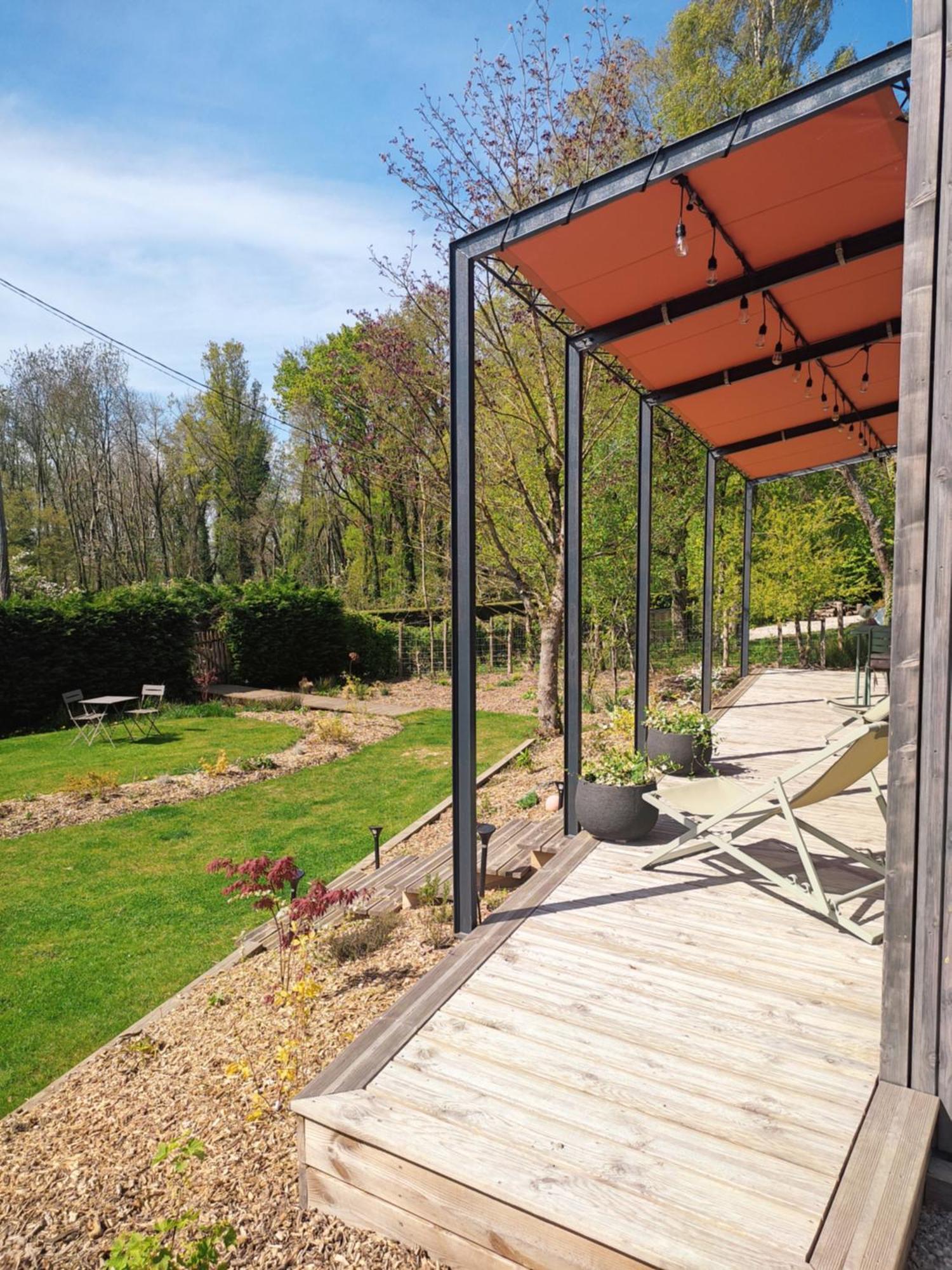 L'Ermitage - L'Ecolodge Des Monts Des Flandres - Au Coeur De 800M2 De Jardin Prive Saint-Jans-Cappel Exterior foto